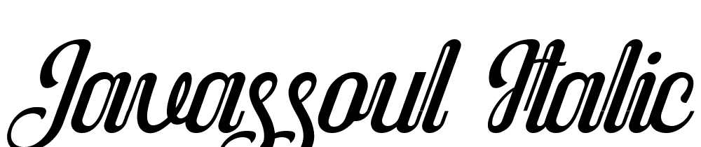 Javassoul-Italic font family download free