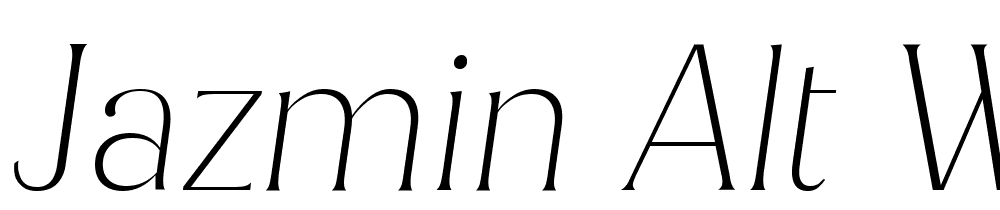 Jazmin-Alt-W05-Thin-It font family download free