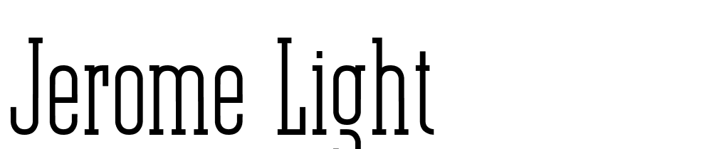 Jerome-Light font family download free