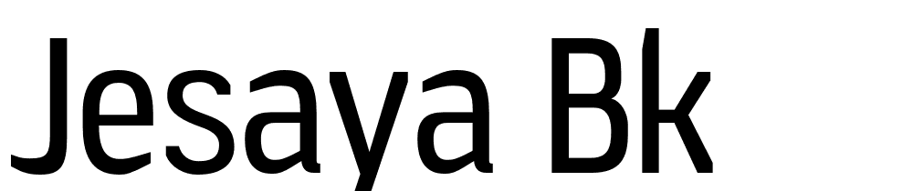 Jesaya Bk font family download free