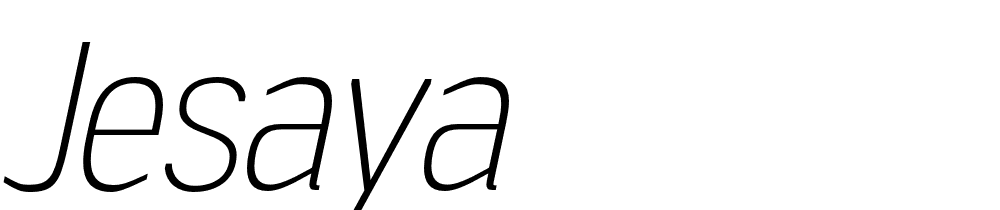 Jesaya font family download free