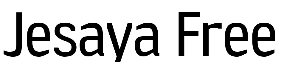 Jesaya Free font family download free