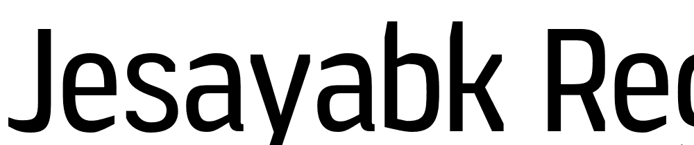 JesayaBk-Regular font family download free