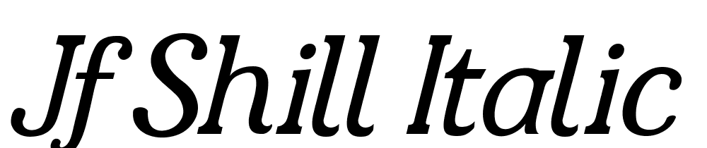 JF-Shill-Italic font family download free