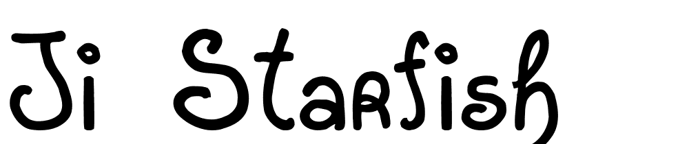 JI-Starfish font family download free