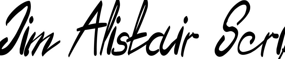 Jim Alistair Script font family download free