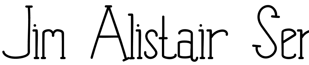 Jim Alistair Serif font family download free