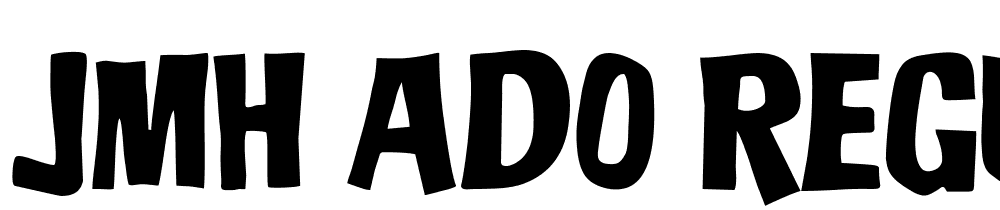 JMH-ADO-Regular font family download free