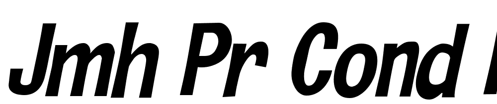 JMH-PR-COND-Italic font family download free