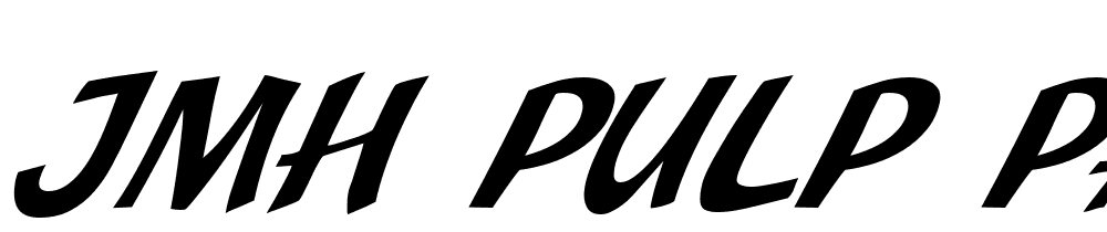 JMH-Pulp-Paperback-Italic font family download free