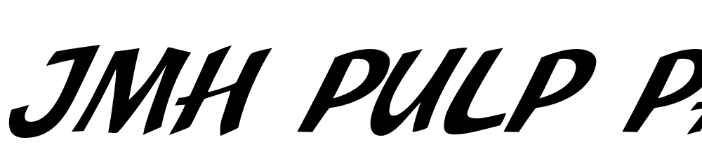 JMH-Pulp-Paperback-Italic font family download free