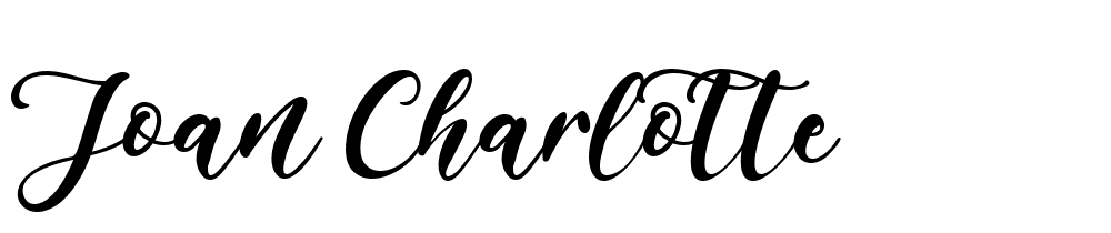 Joan-Charlotte font family download free