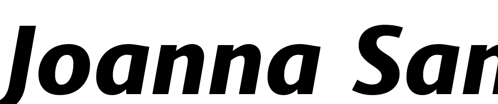 Joanna Sans Nova font family download free