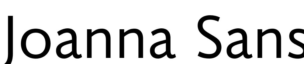 Joanna-Sans-Nova font family download free