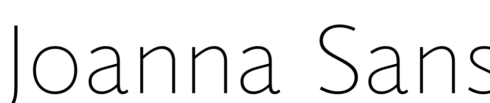 Joanna-Sans-Nova-Thin font family download free