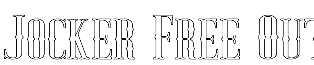 Jocker-Free-Outline font family download free