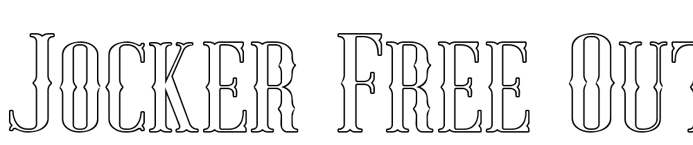 Jocker-Free-Outline font family download free