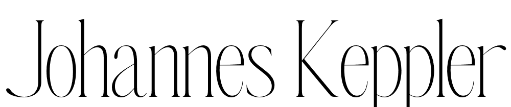 Johannes Keppler font family download free