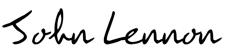 John Lennon font family download free