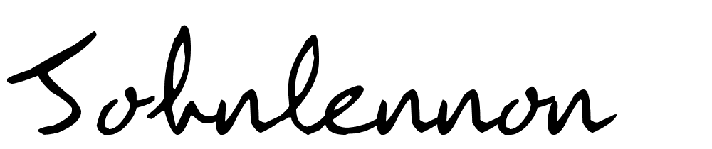 JohnLennon font family download free