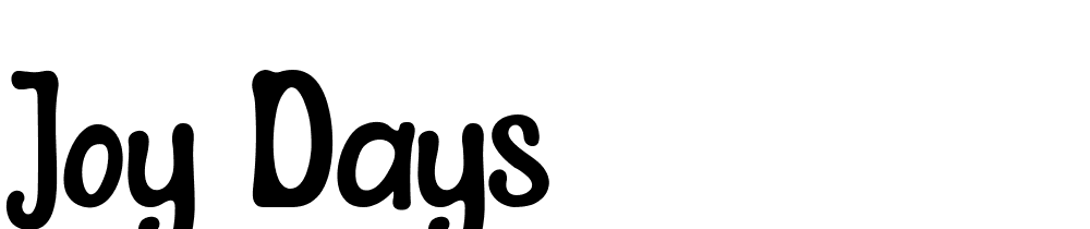 Joy-Days font family download free