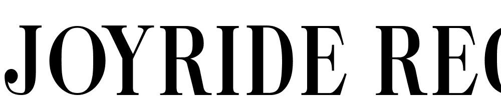 Joyride-Regular font family download free