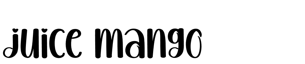 Juice-Mango font family download free