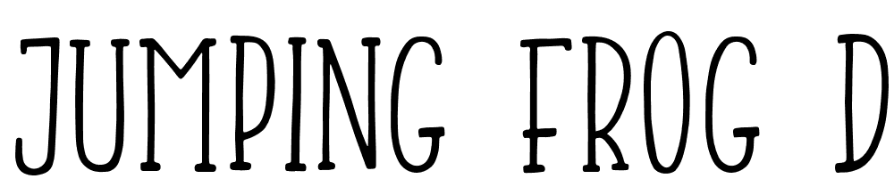 Jumping-Frog-Demo font family download free