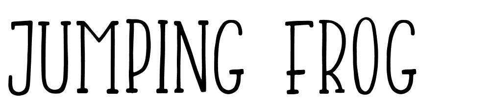 jumping_frog font family download free