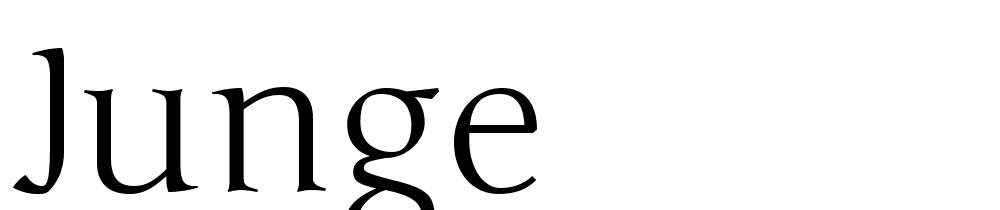 junge font family download free