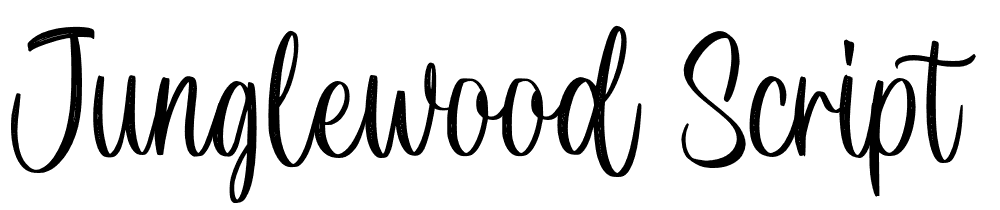 junglewood-script-personal font family download free