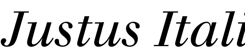 Justus-Italic font family download free