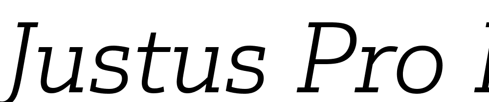 Justus-Pro-Light-Italic font family download free