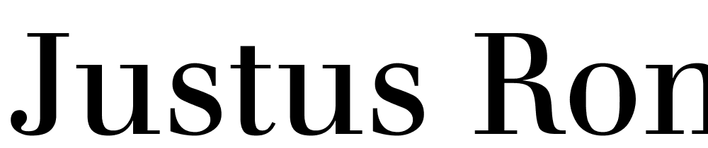 Justus-Roman font family download free