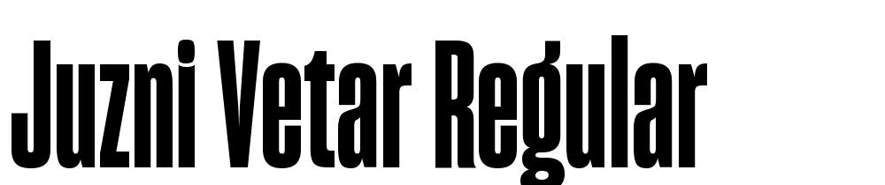 Juzni-Vetar-Regular font family download free