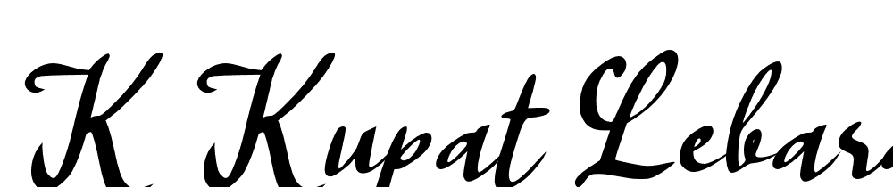 k-kupat-lebaran font family download free