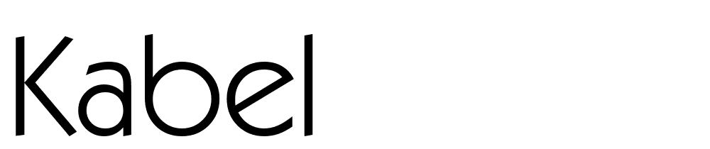 kabel font family download free