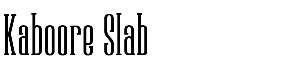 KABOORE-Slab font family download free