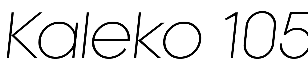 kaleko-105 font family download free