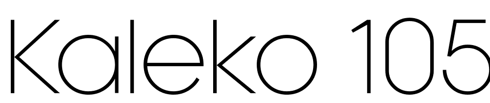 Kaleko-105-Light font family download free