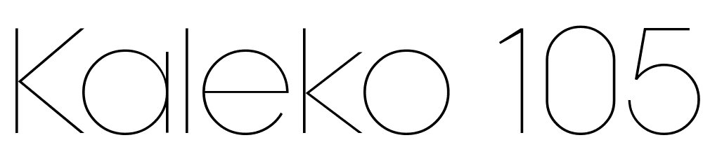 Kaleko-105-Thin font family download free