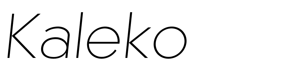 Kaleko font family download free