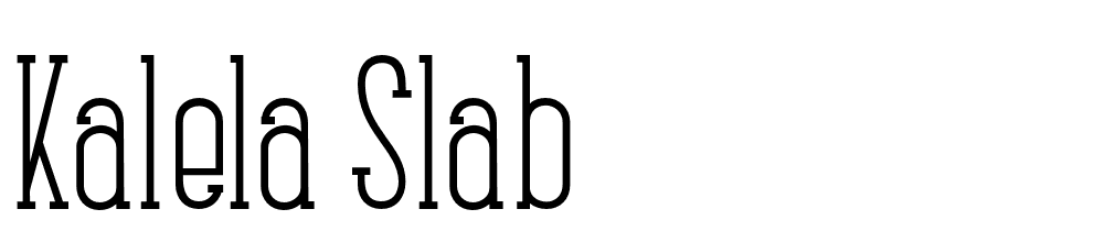 kalela-slab font family download free