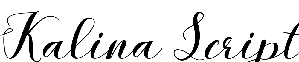 Kalina-Script font family download free