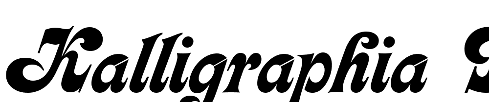 Kalligraphia DW font family download free