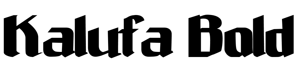 Kalufa-Bold font family download free