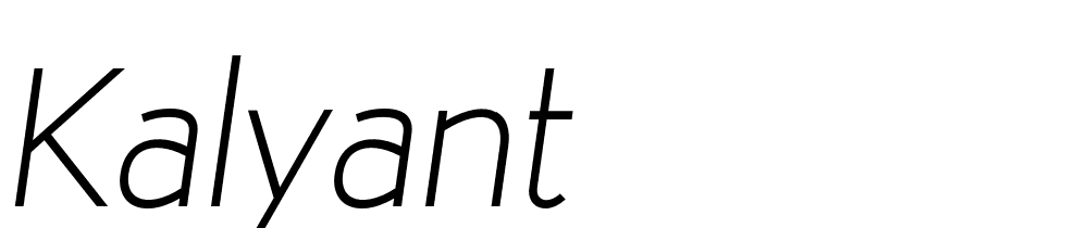 kalyant font family download free