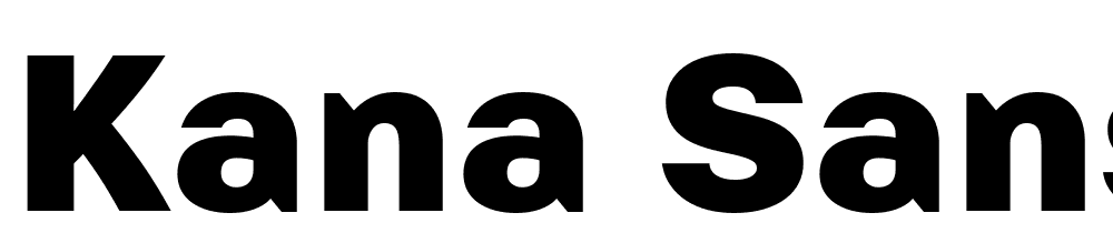 Kana-Sans-Regular-7 font family download free