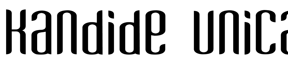 Kandide-Unicase-Wide font family download free