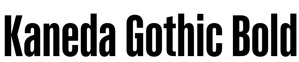 Kaneda-Gothic-Bold font family download free